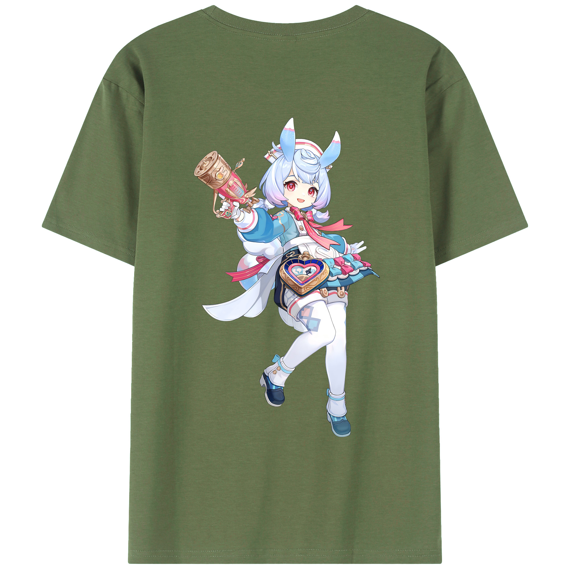 げんし神 シゲウィン genshin Shigewin 綿100％ メンズ半袖Tシャツ（バックプリント） 通気性